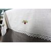 Кружевной Край / Lace Edge / Table linen set tablecloth "Berries" 150x220 cm, 12 napkins