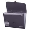 Portfolio A4 plastic BRAUBERG (327х254х30 mm), 13 offices, index labels, grey