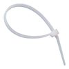 Clamps (ties), nylon, 2.5 mm x 100 mm, set 100 pcs., PROCONNECT, white, euro hanger