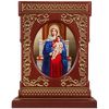Vernissage of History / Icon-khachkar "Holy Virgin Mary and Child" in a carved frame, 23.5 x 18.5