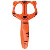 Scissors PYTHAGORAS "Tiger", 120 mm, with safe plastic blades, orange, cardboard packaging with Euro slot