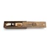 Designer knife Boar made of damask steel, with a carved handle and a case made of genuine leather