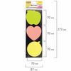 BRAUBERG / Self-adhesive block (stickers) curly NEON "Assorted", 3 colors x 50 sheets, euro hanger