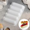 Доляна / Doliana / Eclair Mousse 甜点和烤盘，30 × 17 厘米，5 孔（14.5 × 4 厘米），白色