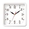 Wall clock TROYKA 81810835, square, white, white frame, 26х26х3,5 cm