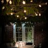 Kaemingk / Retro Style Bulb String, 20 Lights, Warm White LED, 9.5m, Black PVC, Connectable, IP44