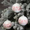Kaemingk / A set of glass balls Mirasole Soft Pink 8 cm, 3 pieces