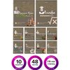 BRAUBERG / Exercise books, 10-PIECE SET, "STATUS", 48 sheets, glossy UV varnish