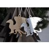 Ленивые Бобры / Lazy Beavers / A set of mirrored Christmas tree decorations "Miracles inside" big in a gift box