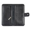 Clutch button mini with finished edges "MUSIC" black