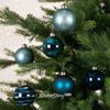 Kaemingk / Set di palline di vetro Montclair: Quantum Blue 8 cm, 6 pz