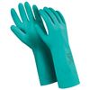 MANIPULA / Nitrile gloves "Diesel", cotton sputtering, size 7 S, green