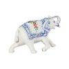 Гжельский Фарфоровый завод / Escultura Elefante nº 3 tintas coloridas sob o vidrado, cobalto