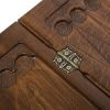 GamesDealer / Backgammon sculpté "Red Square" avec une poignée 60, Haleyan