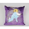 Vernissage of History / Pillow with embroidery "Angel" (purple)