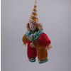 Потешный промысел / Porselenden yapılmış Noel ağacı oyuncağı "Kırmızı palyaço"
