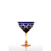 Гусевской Хрустальный завод / Set of crystal martini glasses amber blue 2 pieces