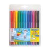 Pennarelli CENTROPEN, super lavabili, 12 colori, cappuccio ventilato, pellicola trasparente, gruccia euro