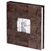 Photo album BRAUBERG 20 magnetic sheets, 23х28 cm, Croco, dark brown