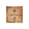 GamesDealer / Backgammon tallado "2 escudo de armas" 60, nogal, Haleyan