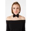 Bow tie with lace black