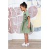 Knitwear dress with applique “Raccoon” for children