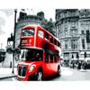 Опт-картина / Pintura por números 40x50 Red bus