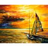 Опт-картина / Painting by numbers 40x50 Lonely pier