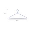 ЛЮБАША / Economy coat hangers, size 46-48, SET of 10 pieces, metal / PVC, crossbar, color blue