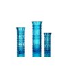 Гусевской Хрустальный завод / Crystal vase for flowers "Beads" small turquoise