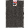 LIMA / LYUBASHA / Entrance pile moisture-dirt-proof mat 40x60 cm, ribbed, thickness 7 mm, black