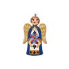 Волховская роспись / Volkhov painting / Pendant decoration "Angel" "Petal rosette"