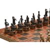 GamesDealer / Jeu d'échecs "Bataille de Waterloo" alliage de zinc / noirci