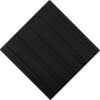 Tactile polyurethane tiles, longitudinal reefs, black, 300x300 mm