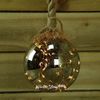 Kaemingk / Pendant lamp on a rope Copenhagen 80 * 10 cm 15 micro LED lamps, battery operated, glass