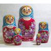 Nesting doll "Barbara" 5 dolls
