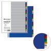 Divisorio plastica BRAUBERG, A4, 20 fogli, alfabetico A-Z, indice, colore, RUSSIA