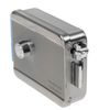 FALCON EYE FE-2370 electromechanical padlock, 3 keys, exit button, chrome-plated, silver