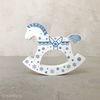 Zartoy / Rocking bunk "Christmas" white