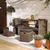 Kaemingk / Balcony furniture set made of artificial rattan Adliswil 110 * 80 * 59 cm for 4 people