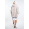 Beige fur coat