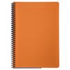 BRAUBERG / Notebook A5, 80 sheets, "Metropolis", plastic spiral, cage, plastic cover, ORANGE / 12 pcs.