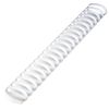 Plastic springs for binding, SET 50 pcs., 45 mm (for stitching 341-410 l.), White, BRAUBERG