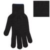 ЛАЙМА / Cotton gloves LUX 2, SET of 5 PAIRS, grade 10, 50-52 g, 133 tex, PVC point, BLACK