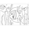 Coloring by numbers A4, ONLANDIA "IN the OCEAN", WITH WAX CRAYONS, 4 pics