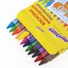 ЮНЛАНДИЯ / Wax pencils triangular "UNLANDIC AND WISE FOX", 12 COLOR SET