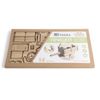 Dubok Wooden Family / Construction set for the family "Trailer for a tractor", oak