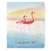 Альт / Notebook A5 48 l. bracket, cage, Soft Touch, foil, "FLAMINGO" / 10 pcs.