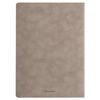 BRAUBERG / Quaderno 60 l. senza copertura del cerchio similpelle scamosciata, cuciture, B5 (179x250mm), GRIGIO, CAPRISE / 2 pz.