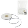Satin binding ribbon for binding documents, WHITE, width 6 mm, SET 4x25 m (100 m), +/- 5%